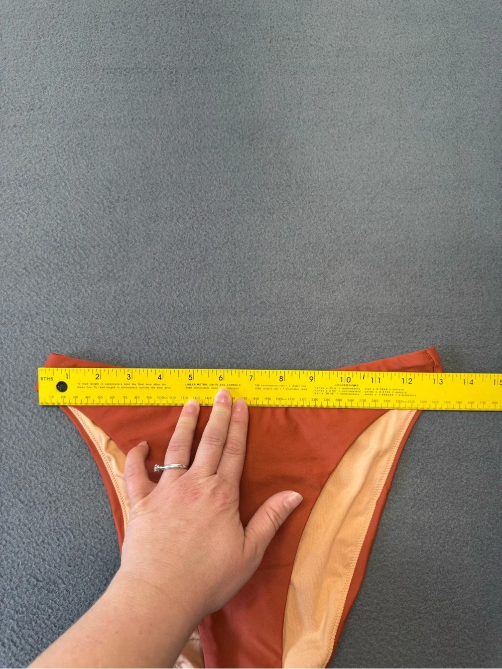 J. Crew Rust Orange High‑Cut Bikini Bottom